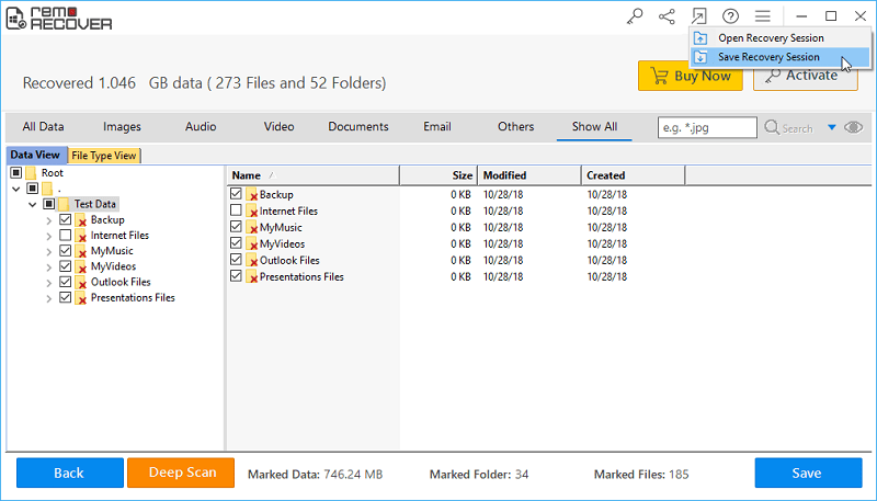 Recover Deleted Songs from iPod - Recovered Files in Data View & File Type View